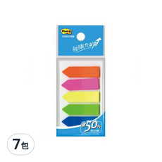 3M Post-it 利貼 非抽取式標籤 5色 584-5, 100張, 7包