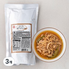 정원 양념이 잘배여 촉촉하고 부드러운 닭가슴살 장조림, 3개, 1kg
