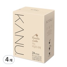 카누 라떼 바닐라, 17.3g, 24개입, 4개