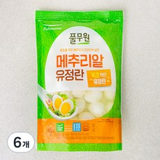 풀무원 깐메추리알 유정란, 450g, 6개