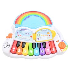 Leap Frog 跳跳蛙 彩虹夢想鋼琴，雙語模式，聲光音效，數字學習，6個月以上適用, 1個