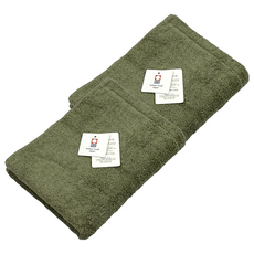 imabari towel 今治毛巾 ORIM QULACHIC 棉紗, 日本製造 100%純棉 85x32cm 森林綠, 2條