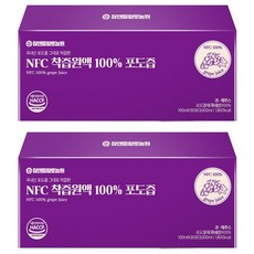 참앤들황토농원 NFC 착즙원액 포도즙, 3L, 60개 3000ml, 2개