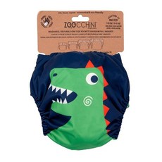 ZOOCCHiNi 可重複使用尿布褲, 附有 2 個襯墊, 適用於 3-16 公斤, 恐龍, 1件