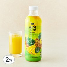 썬업 파인애플 주스, 750ml, 2개