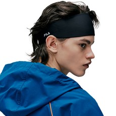 FILA 斐樂 運動髮帶, 黑色, 1個
