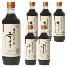 신앙촌 양조 깔끔한 국간장, 860ml, 6개