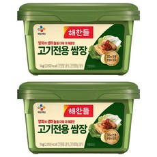 해찬들 고기 전용 쌈장, 1kg, 2개