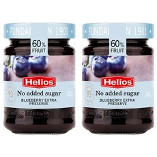 헬리오스 무가당 엑스트라 블루베리잼, 280g, 2개