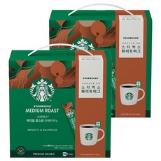 STARBUCKS 星巴克 中度烘焙美式咖啡+白色馬克杯組, 美式咖啡 130p+馬克杯 370ml, 2組