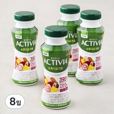 풀무원다논 액티비아 스무디 딸기바나나, 150ml, 4개입, 2개 150ml, 8입