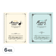 misoro 5000音樂彈簧筆 2種組 2313, 象牙，薄荷, 6組