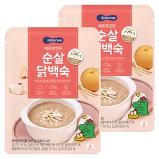 베베쿡 바르게 만든 순살 닭백숙, 200g, 2개