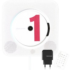 에듀플레이어 벽걸이 오디오 + 리모컨 + 어댑터, EA10, White