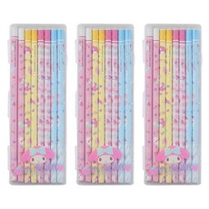 Sanrio My Melody 鉛筆 8p + 盒套裝, 3組, 粉色
