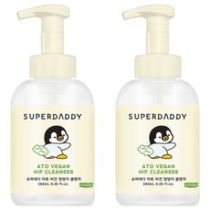 SUPER DADDY Atovegan屁屁清潔液, 280ml, 2個