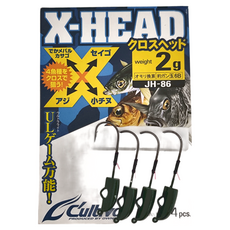 OWNER 歐娜 X-HEAD 彈頭型汲鉤頭 流彈丸 Jighead JH-86 2g - 4個入, 4個裝, 1組