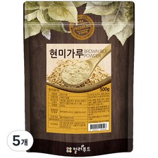 컬러푸드 국산 현미가루, 500g, 5개