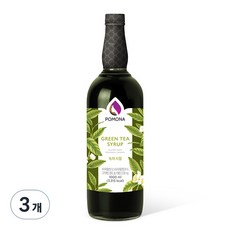 포모나 녹차 시럽, 1L, 3개