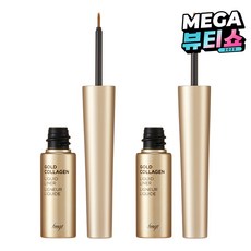 더페이스샵 골드 콜라겐 리퀴드 아이라이너 5.5g, 블랙, 2개