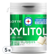 롯데자일리톨 오리지날, 100g, 5개