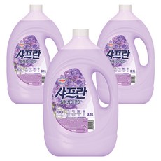 샤프란 섬유유연제 릴렉싱아로마, 3.1L, 3개