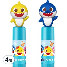 아텍스 핑크퐁 아기상어 립케어, 딸기향, 3.8g, 4개