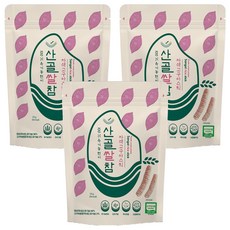 에코맘의산골이유식 산골쌀참, 자색고구마, 25g, 3개