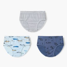 unifriend 男童款賽車莫代爾三角內褲 3件組