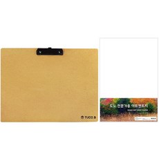 TUCO.B A3木製板夾+8開圖畫紙 180g 125張, 1組