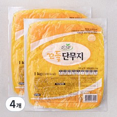 싱그람 꼬들단무지, 1kg, 4개