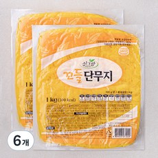 싱그람 꼬들단무지, 1kg, 6개