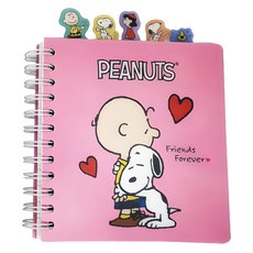 希望筆記本S Peanuts史努比索引筆記本, 粉色的, 1個