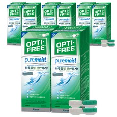 옵티프리 퓨어모이스트 렌즈세정액 + 렌즈케이스, 420ml, 8개