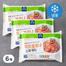 면사랑 미트 볼로냐 스파게티 (냉동), 330g, 6개