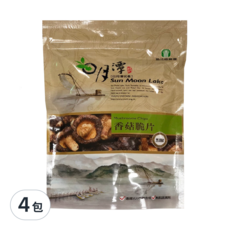魚池鄉農會 香菇脆片, 通過SGS檢驗合格 無添加防腐劑 純素可用 夾鏈袋設計, 90g, 4包