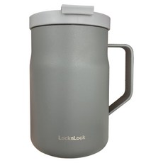 LocknLock 樂扣樂扣 遇見愜意馬克杯 保溫杯 深灰色密封蓋 475ml, 鐵灰色, 1個