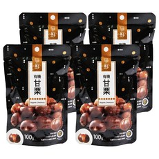 爭鮮 嚴選甘栗仁 100g, 免剝殼設計, 健康美味, 純素, 4包