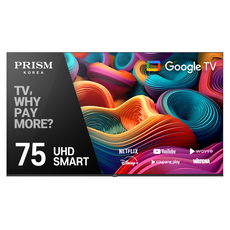 프리즘코리아 PRISM 4K UHD 바이런 구글OS 베젤리스 스마트TV, 190cm(75인치), HP75G3, 벽걸이형, 방문설치