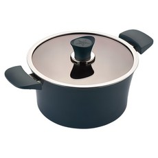 HAPPYCALL IH爐適用Eden系列附蓋雙耳燉鍋, Stuckyi Green, 24cm, 1個