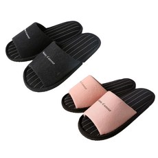 Sweet Home Slippers Amore系列 室內拖鞋 Set, 260毫米 1雙 + 黑色 280毫米 1雙, 粉色(260mm) + 黑色(280mm), 粉色 + 黑色, 2雙