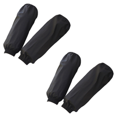 해피무드 다용도 주방 작업용 방수 방유 팔토시 2p x 2개, 블랙 블랙