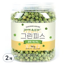 우리가스토리 리얼 솔티드 그린피스 완두콩 과자, 2개, 700g