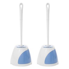 Clean Eye 圓形馬桶刷, 藍白色, 2入