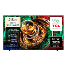 TCL 4K UHD RGB Mini LED Google TV, 85RM9L, 방문설치, 스탠드형, 215cm(85인치)