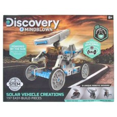 Discovery MINDBLOWN 12合1太陽能機器人，太陽能車輛創造，197個易於組裝的零件, 1盒