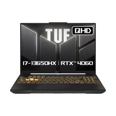 에이수스 2024 TUF 게이밍 F16 코어i7 인텔 13세대 지포스 RTX 4060, 메카 그레이, 512GB, 16GB, Win11 Home, FX607JV-QT213