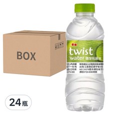 泰山 Twist Water 環保包裝水 330ml, 輕量環保瓶, 減少塑膠, 節省回收空間, 小巧設計，便於攜帶, 24瓶