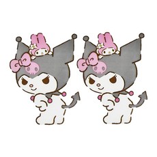三麗鷗防水貼(大)-酷洛米與美樂蒂, 1入