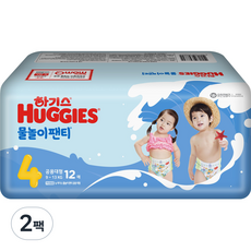 하기스 NEW 물놀이 팬티 기저귀 유아용, 4단계, 24매